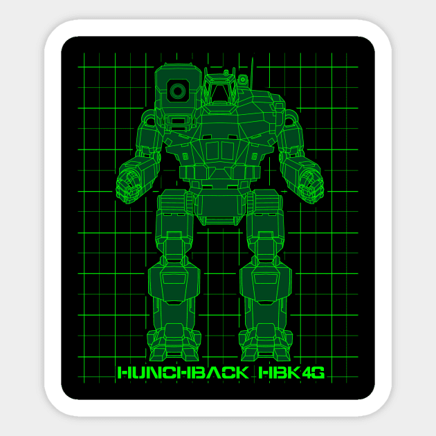 Hunchback mech Sticker by Oswald's Oddities